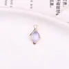 Accesorios para joyería DIY transfronterizos colgante de gota de agua con diamante chapado en oro de cobre collar pendientes pulsera colgante materiales de decoración para ropa