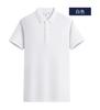 99216#190g Algodón Lanjing Súper Fresco Color Sólido Cuello Secundario Manga Corta Solapa Camisa POLO Grupo T Ropa de Trabajo Ropa de Trabajo