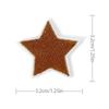 Pegatinas de tela con forma de estrella de cinco puntas en color, venta al por mayor, accesorios para ropa, zapatos y sombreros, parches bordados, pegatinas de tela, sellos de bordado por computadora.