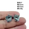 Colgante de Peces de Plata Antigua Transfronterizo Doble Oreja Pez Dorado Aleación Joyería Hecho a Mano DIY Accesorios para Collares Pulseras Venta al por Mayor