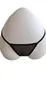 Tanga feminina plus size calça T sem costura estilo A cintura baixa sexy transparente mini bolsa vermelha