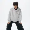 Sudadera con capucha bordada Estrella Americana para hombre, diseño de otoño de peso pesado, manga larga, top Streetwear, sudadera deportiva versátil