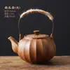 Tetera de Gres con Forma de Calabaza y Asa, Base Calentador de Velas de una Sola Pieza para Estufa de Té para Uso Doméstico, Estufa Pequeña para Preparar Té