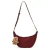 Diaria Casual Retro Versátil Moda Elegante Viajero Estilo Coreano Hombro Único Cruzado de Hombro de Moda Bolso Dumpling para Mujer