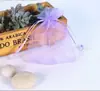 Bolsa de organza com cordão multicolorida, bolsa de malha transparente com cordão, para joias, doces de casamento, embalagem de presente, bolsa de armazenamento para sachês