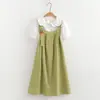 Vestido de tirantes estilo japonés dulce y lindo que reduce la edad, fresco, de verano, holgado, adelgazante, versátil, conjunto de dos piezas