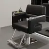 Cadeira de Barbeiro Moderna com Altura Ajustável e Função Giratória, Cadeira de Salão de Alta Qualidade para Cortes de Cabelo