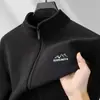 Chaqueta de Forro Polar para Hombre Otoño e Invierno Exterior Cálida Resistente al Frío Cárdigan Sudadera de Forro Polar Talla Grande Holgada Casual