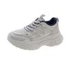 Zapatos de Papá de Moda de Este Año para Mujer, Nuevos Zapatos de Malla para Mujer Primavera-Verano 2026, Populares Tenis Blancos Casuales de Suela Gruesa