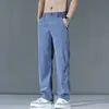 Pantalones casuales rectos holgados antiarrugas nuevos Vanx para hombre, pantalones de negocios ligeros versátiles finos de verano 2025 para hombre