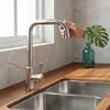 Grifo de Cocina Monomando Frío con Cuello de Cisne Giratorio 360 Grados, Grifo para Fregadero de Aleación de Zinc Cromado con Control de una Sola Palanca, Entrada Universal G1/2, Grifo de Agua Utilitario para Fregadero de Cocina, Lavadero, Barra, Lavabo Exterior