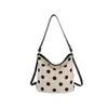 Bolsa de Mão Tendência Moda Pequena Fresca Bolsa Almofada Bolsa Feminina 2026 Verão Nova Bolinhas Bloco de Cores Bolsa de Ombro Único Bolsa Transversal Tendência