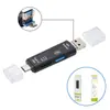 Lector de Tarjetas Multifuncional Tipo-C Cinco en Uno D-188 Tf Android USB a Otg2.0 Adaptador para Teléfono Móvil