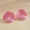 Pendientes Redondos Plegados de Acrílico Transfronterizos Europeos y Americanos, Pendientes Simples y de Moda, Pendientes Elegantes de Gama Alta de Nicho para Mujer