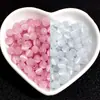 Pulseira de Pedras Olho de Gato Rosa e Brancas Contas Soltas Pulseira de Cristal Contas para Colar Material DIY Feito à Mão Acessórios de Joias