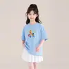 TUTU Elefantito Ropa Infantil Camiseta de Manga Corta para Niñas 2026 Verano Nuevo Algodón Puro para Niños Top Delgado de Manga Corta Atuendo de Verano