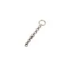 Plata de Ley S925 Cadena con Colgante de Borla de Plata Lisa Pulsera de Cristal Pulsera Trenzada Collar Accesorios Semi-terminados Hechos a Mano DIY