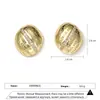 Pendientes de Aro Redondos Lisos de Verano Uilz Moda Transfronteriza Europeos y Americanos con una Textura Única, Estilo Vintage, Pendientes Versátiles para Mujer