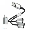 Hub de Expansão USB Carregador Divisor Adaptador Tipo-C Hub para Computador Estação de Docking Multifuncional Um para Quatro