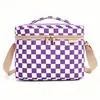 Bolsa de almuerzo tipo tote de color sólido personalizada de fábrica, tela Oxford con forro de papel de aluminio para aislamiento térmico, adecuada para estudiantes y trabajadores de oficina
