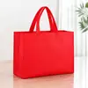 Bolsa de compras tote personalizable de fábrica, bolsa tote no tejida transfronteriza certificada BSCI, admite impresión en stock
