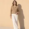 Abrigo de Cachemira Huang Yuxiang Otoño/Invierno 2026, Abrigo Corto Estilo Chanel para Mujeres Petites, Abrigo de Lana para el Trabajo para Mujeres