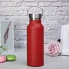 Garrafa Esportiva de Boca Larga Estilo Americano 600ml Tampa de Aço Copo Isolado com Aço Inoxidável 304 Interno e Externo, Revestimento por Aspersão, Garrafa de Água Amazon de Grande Capacidade Transfronteiriça