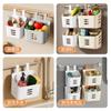 Hogar Cocina Cesta Colgante Pequeña Estante de Baño Colgable Cesta Colgante de Plástico para Almacenamiento Colgante de Pared de Baño