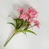Flores Artificiales Premium Transfronterizas: Flores Falsas de Lirio Pequeño de 5 Ramas para Sala de Estar, Decoración de Boda, Fotografía y Arreglos Florales Artificiales