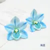 Flores Artificiales Estilo Nuevo Flores Orquídeas Película Tocados de Minorías Étnicas Fabricación Flor de Orquídea Salón de Bodas Pared de Flores Decoración de Bodas