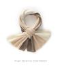 Otoño e invierno 2023 Nuevo chal de cachemira cruzado tricolor perforado Bufanda cuello protector cuello chal de punto de cachemira