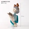 Figuras Creativas de Niña, Decoraciones para Sala de TV y Aparador de Vinos, Jarrones para Escritorio de Oficina, Regalos de Inauguración de Casa