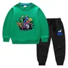 Ropa infantil transfronteriza nueva Otoño e Invierno 2023 suéter para niños pantalones traje de dos piezas de algodón para bebé manga larga de dibujos animados