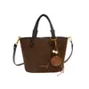 Bolso Cubo para Mujer de Hombro Único Cruzado 2026 Nuevo Transfronterizo Gamuza Moda Versátil Bolso de Mano Fábrica de Origen Venta al por Mayor