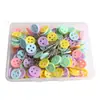 Alfileres de Seguridad con Forma de Flor de Ciruelo Profundos y Poco Profundos Transfronterizos, Alfileres de Posicionamiento, 100/200 Piezas, Alfileres de Botón, Alfileres de Mariposa, Alfileres Rectos Florales, Electrochapados