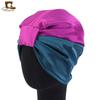 Gorro turbante de satén elástico de doble capa de seda artificial para quimioterapia gorro de noche comercio electrónico transfronterizo suministro de alta calidad