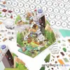 Stickers de Paisaje Infeel.Me Serie Temática de Negocios de Hoy Decoración Divertida para Diario de Ocio Pegatinas de Escena DIY