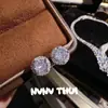 Joyería Gipsofila Brillante Guepardo Piedra Preciosa Collar Banquete Alta Costura Forma de Huevo Gota de Agua Set de Aretes de Zirconia