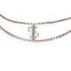 Nuevo collar multicapa transfronterizo con forma de dólar, cadena de clavícula con diamantes de imitación sexy para fiestas europeas y americanas, collar con accesorios transfronterizos