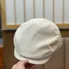 Boina Transpirable Artística Nueva de Primavera y Verano Sombrero de Pintor Estilo Británico Gorra Delantera Retro Versátil Casual Unisex