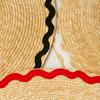 Europa e Estados Unidos primavera e verão nova onda patch borda plana topo grande beirais chapéu de palha protetor solar ao ar livre guarda-sol praia chapéu de palha