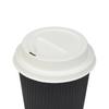 Tampa de copo descartável polpa de bagaço ecológica biodegradável D80/90 com copo de papel kraft para café/chá