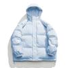 Jack Chuanyang Invierno Vintage Color Sólido Engrosado con Capucha Ropa Acolchada de Algodón para Hombres y Mujeres Marca de Moda Holgada Pareja Cálida Todo Fósforo Ropa Acolchada de Algodón