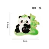 Broche de Dibujos Animados Serie Panda Bambú Floral Dulce y Lindo Decoración para Mochila Accesorio para Ceñir la Cintura Insignia de Aleación Esmaltada