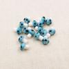 Accesorios de joyería diy cuerda para joyería colgante cuentas espaciadoras de cerámica con impresión cuentas de cerámica con agujero recto de hongo pequeño al por mayor