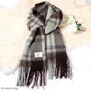 Cachecol Xadrez Vermelho de Natal para Mulheres no Outono e Inverno Estilo Coreano Imitação de Caxemira Luxo Acessível Alta Qualidade Cachecol Xale Quente
