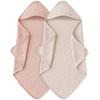 Toalla de bebé con capucha de algodón muselina para bebé, grande, absorbente, resistente, adecuada para el cuidado de recién nacidos, toalla