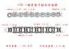 Tamaños de Cadena Industrial de Transmisión Donghua Ziqiang: 5 Puntos, 6 Puntos, 1 Pulgada, 4 Puntos, 08B, 10A, 12A, 16A, 20A, 24A, 28A, 32A