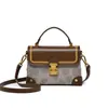 Bolso de Mano Pequeño para Mujer Marca Genuina Fansiman 2025 Nuevo Estilo Moda Estampado Piel Genuina Elegante Bolso de Hombro Cruzado