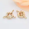 Accesorios Chapados en Oro de 14 Quilates, Broche de Resorte que Conserva el Color, Joyería Hecha a Mano para DIY, Pulsera, Collar, Colgante, Broche de Cierre de Conexión Final